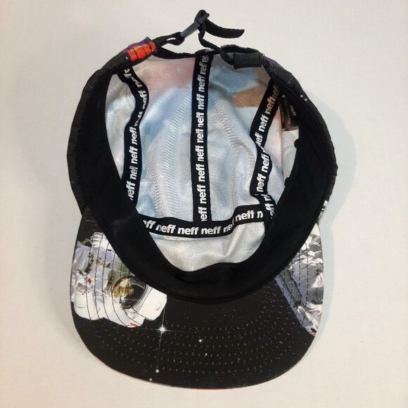NEFF astronauts in space hat all over print soft material adjustable strap OSFM - Picture 7 of 7